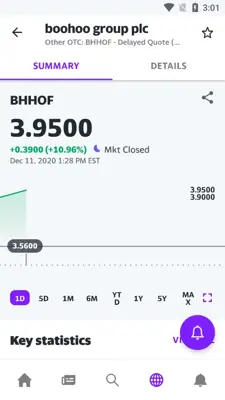 Yahoo Finance android App screenshot 1