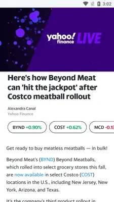 Yahoo Finance android App screenshot 3